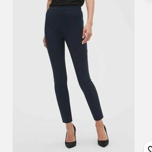 Navy Blue Banana Republic Devon High-Waisted Dress Pant